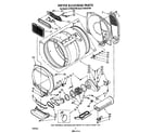 Whirlpool LT7004XTW0 dryer bulkhead diagram