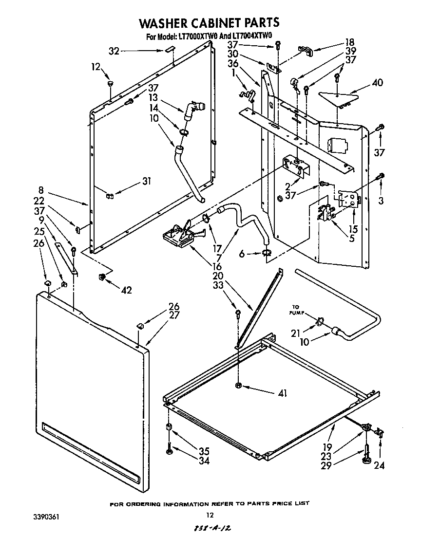 WASHER CABINET