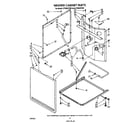 Whirlpool LT7000XTW0 washer cabinet diagram