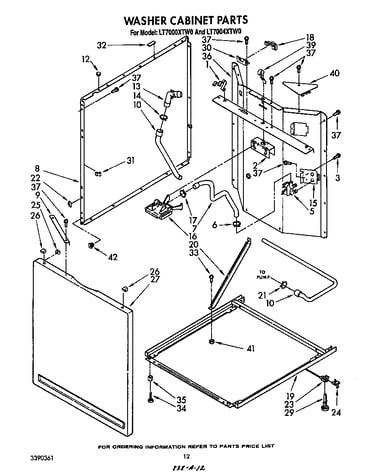 Washer cabinet