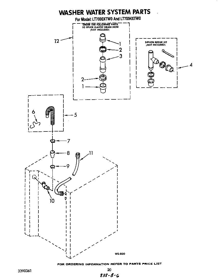 Washer water system