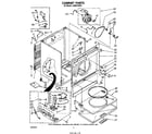 Whirlpool LG6091XSW1 cabinet diagram