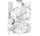 Whirlpool LG5801XSW2 cabinet diagram