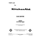 KitchenAid KGYE950VWH0 front cover diagram