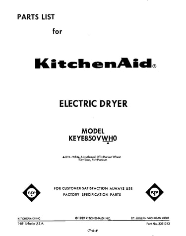 Parts diagram