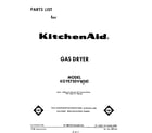 KitchenAid KGYE750VWH0 front cover diagram