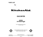 KitchenAid KGYE650VWH0 front cover diagram
