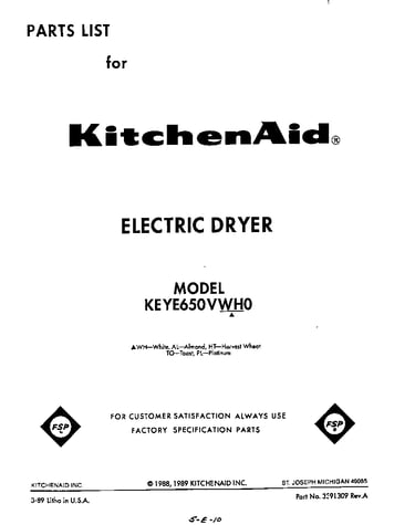 Parts diagram