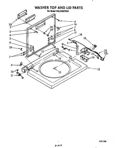 Washer top and lid