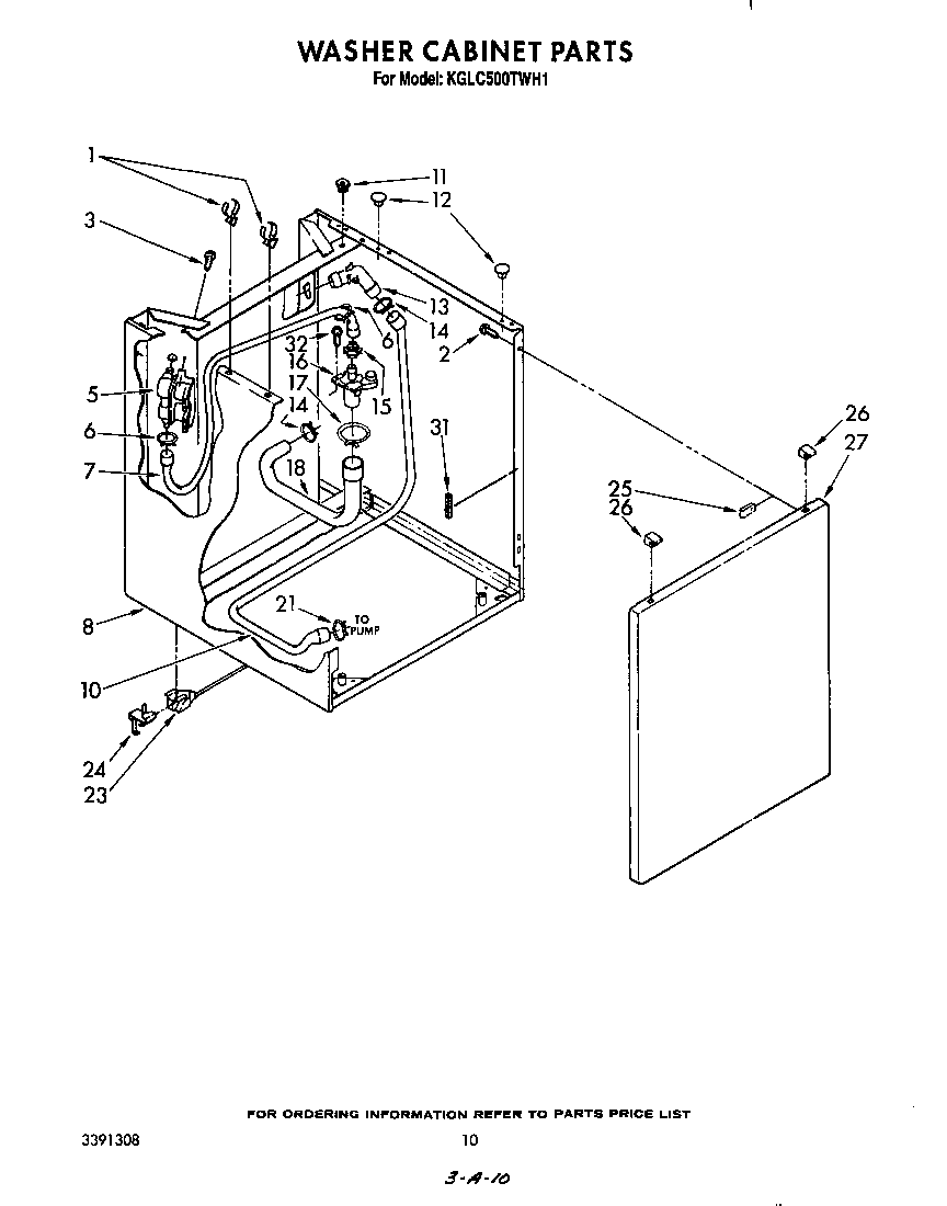 Washer cabinet