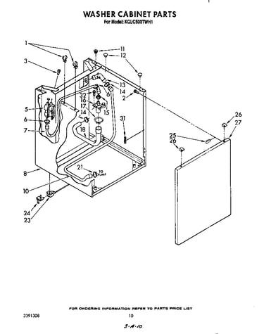 Washer cabinet