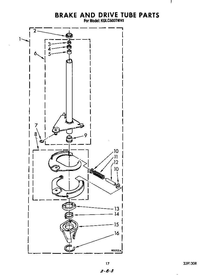 Brake and drive tube