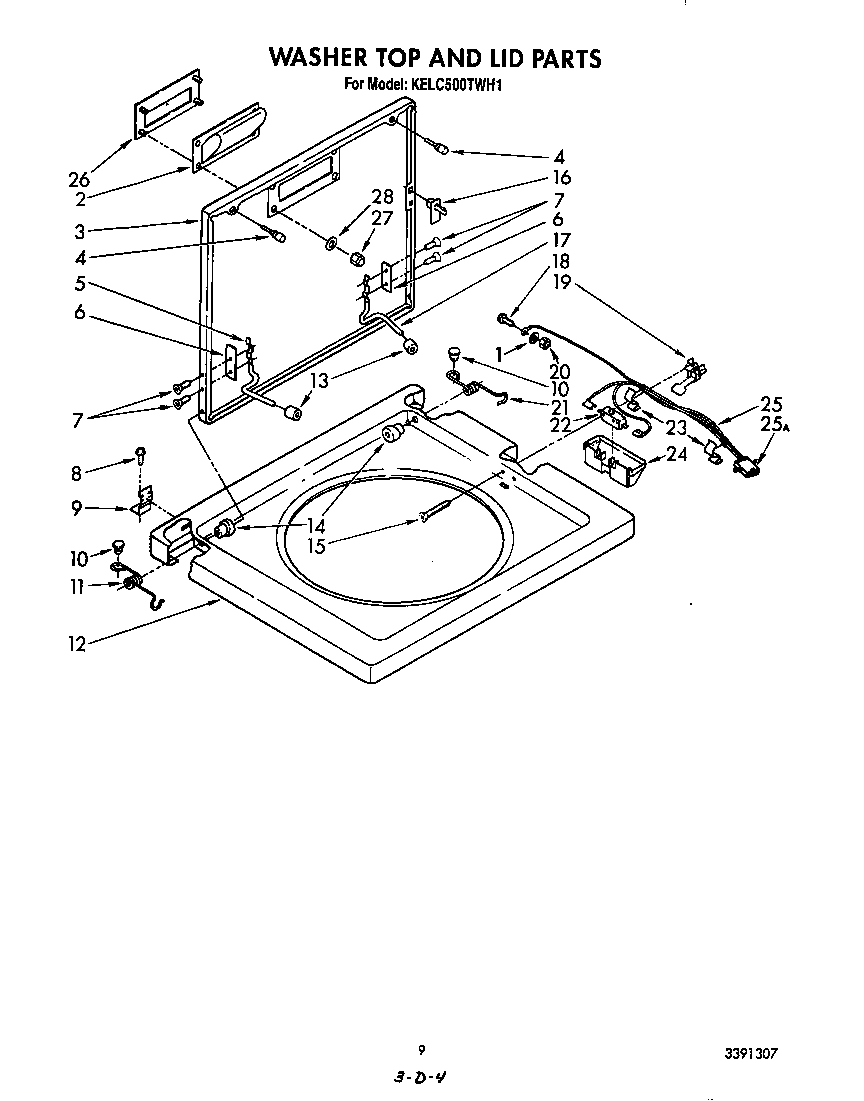 WASHER TOP AND LID