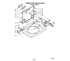 KitchenAid KELC500TWH1 washer top and lid diagram