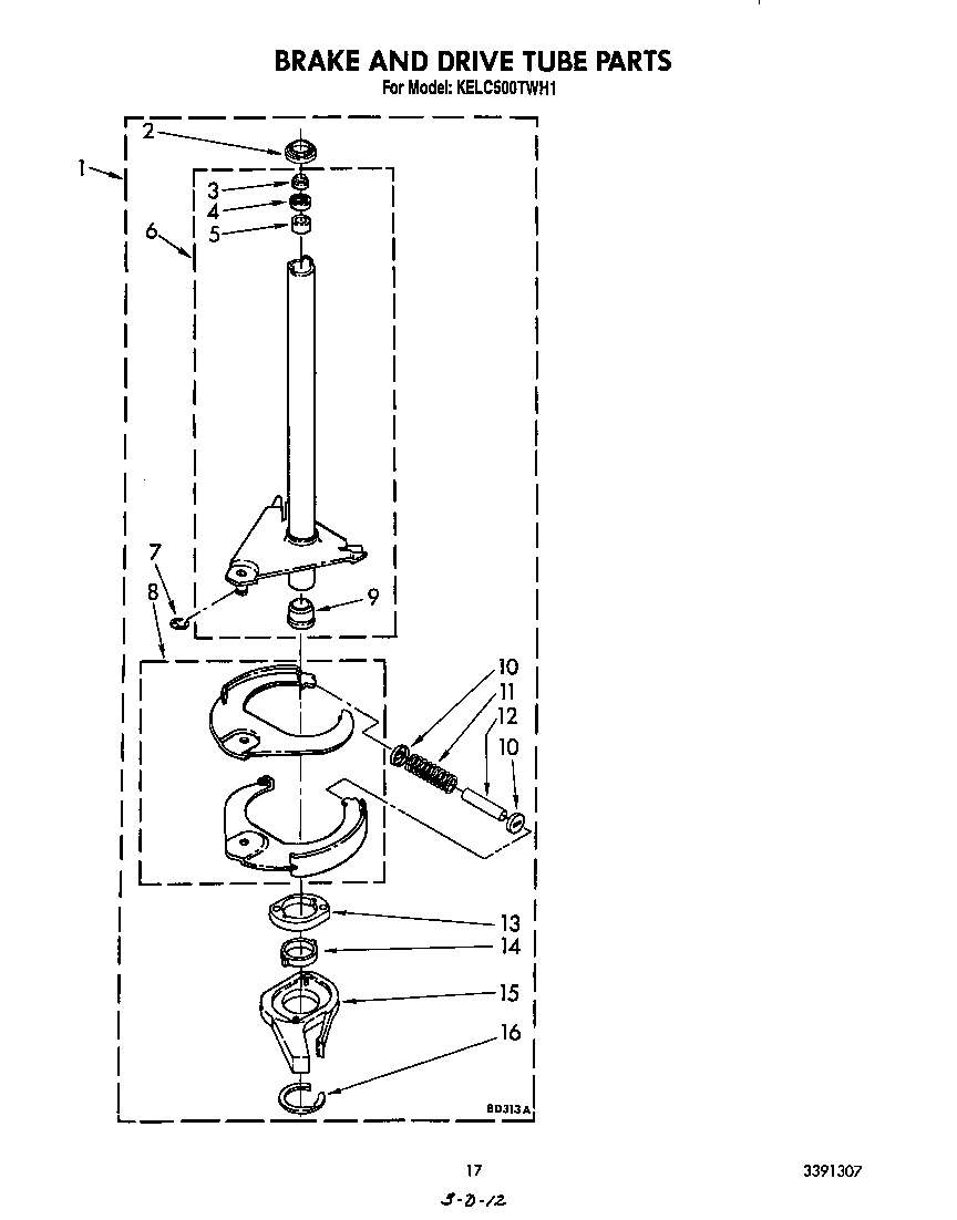 BRAKE AND DRIVE TUBE