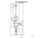 KitchenAid KELC500TWH1 brake and drive tube diagram