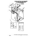 Whirlpool LT5100XVW0 dryer supports and washer cabinet harness diagram