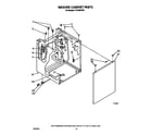 Whirlpool LT5100XVW0 washer cabinet diagram
