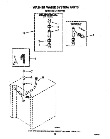 Washer water system
