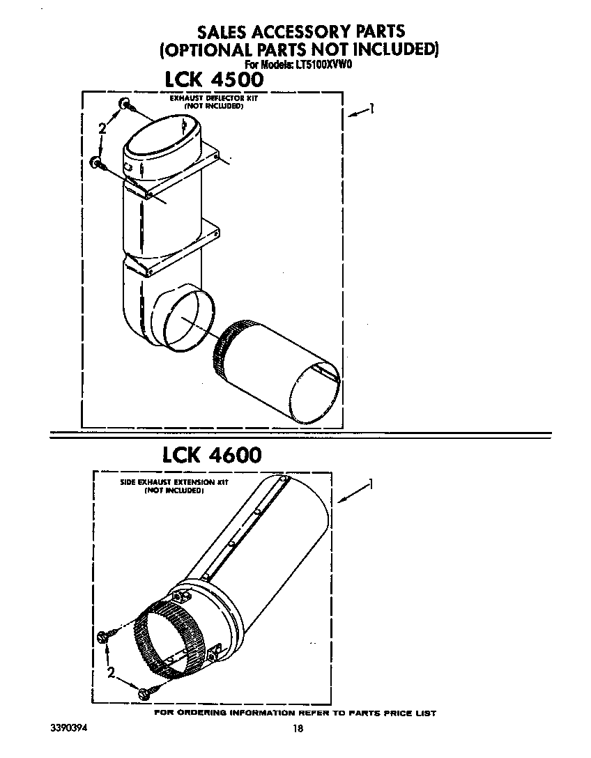 SALES ACCESSORIES (LCK 4500 AND LCK 4600)