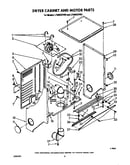 Dryer cabinet and motor