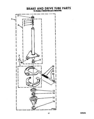 Brake and drive tube