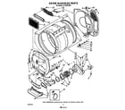 Whirlpool LT7100XVW0 dryer bulkhead diagram