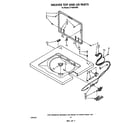 Whirlpool LT7100XVW0 washer top and lid diagram