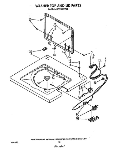 Washer top and lid