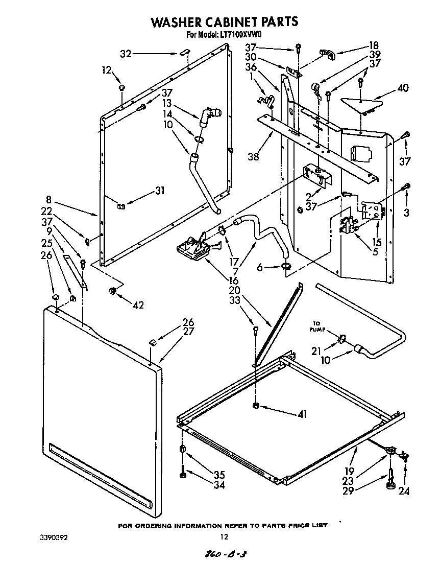 WASHER CABINET