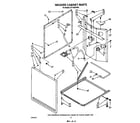 Whirlpool LT7100XVW0 washer cabinet diagram