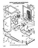 Dryer cabinet and motor
