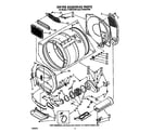 Whirlpool LT7004XVW0 dryer bulkhead diagram