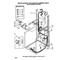 Whirlpool LT7000XVW0 dryer support and washer harness diagram