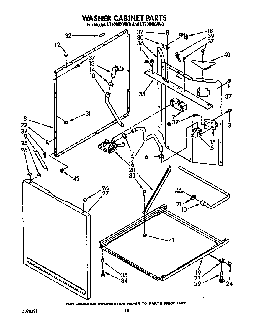 Washer cabinet