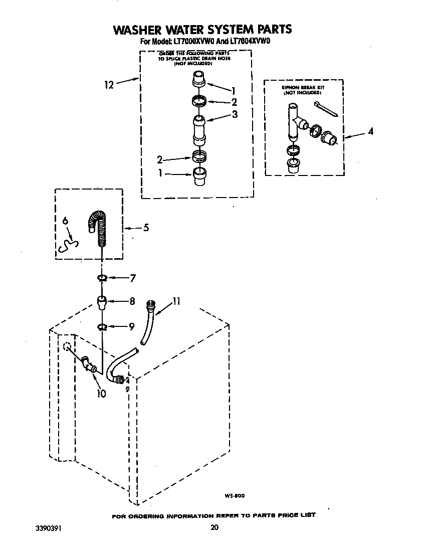 Washer water system