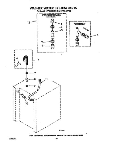 Washer water system