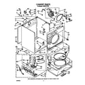 Whirlpool LG6801XTW0 cabinet diagram
