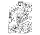 Whirlpool LG9501XTW1 cabinet diagram