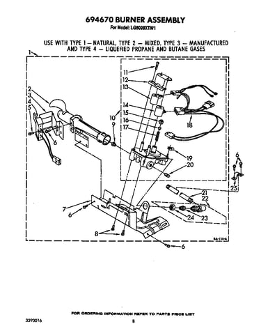 694670 burner assembly
