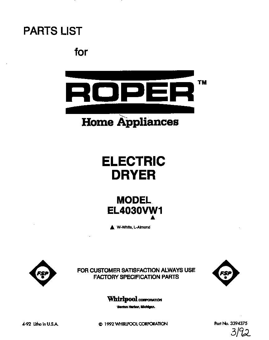 Parts diagram