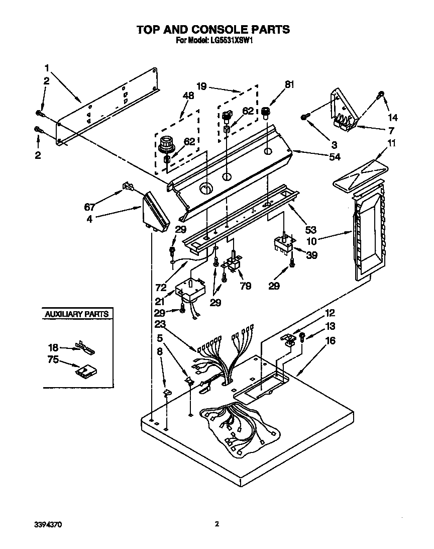 TOP AND CONSOLE