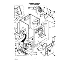 Whirlpool LG5601XSW1 cabinet diagram