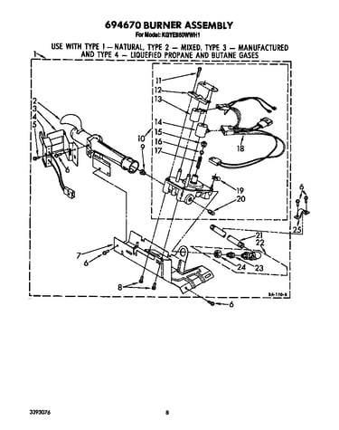 694670 burner assembly