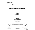 KitchenAid KGYE760WWH1 front cover diagram