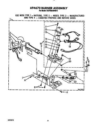 694670 burner assembly