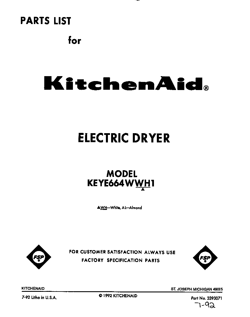 Parts diagram