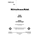 KitchenAid KGYE664WWH0 front cover diagram
