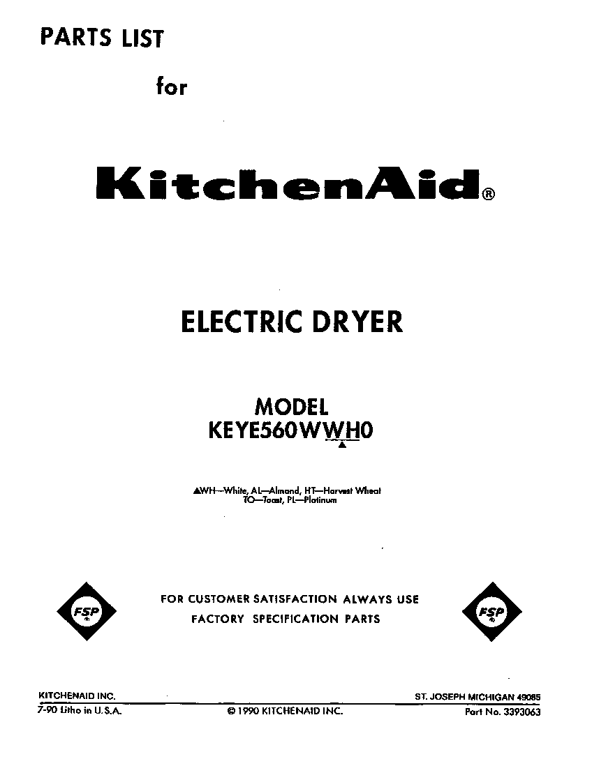 Parts diagram