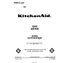 KitchenAid KGYE760WWH0 front cover diagram